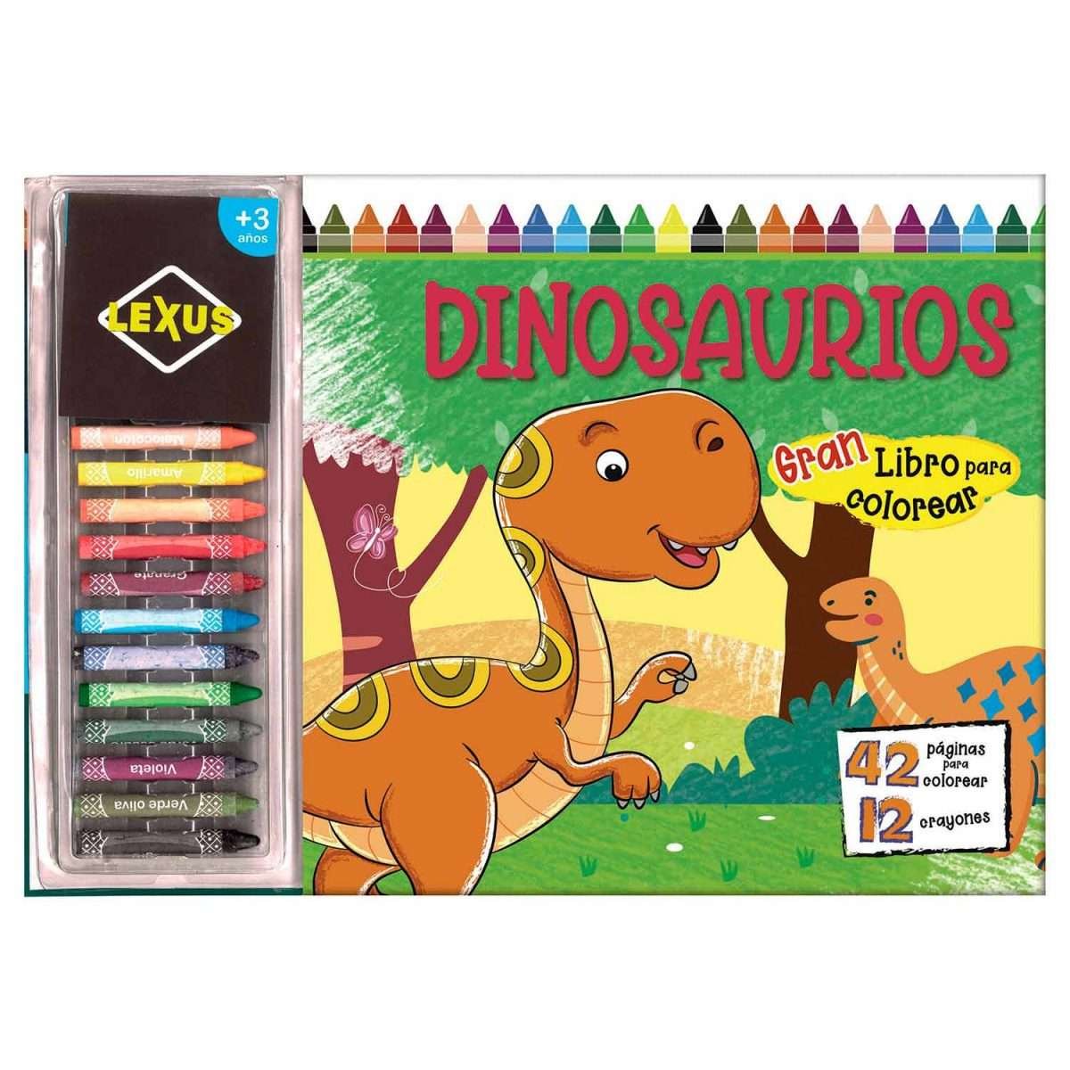 Dinosaurios - Libros para Colorear - Lexus Editores Perú